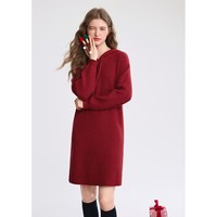 百图 女士连帽针织连衣裙 2512T27