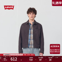 Levi's 26年春夏男士美式复古简约休闲通勤风牛仔外套 炭黑 S