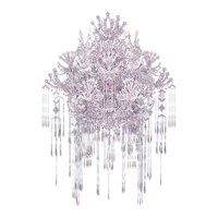 拼酷粉黛二十二凤冠 粉冠粉红色凤冠 3d立体拼图圣诞 粉黛二十二凤冠