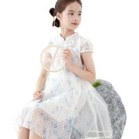 清仓女童连衣裙夏季薄款国风大童裙子新中式童装女孩儿童公主裙
