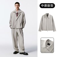 GXG 男装  简约基础小香风夹克外套男 24年秋G24X213018