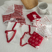 卡拉美拉 纯棉内裤女透气三角裤3条