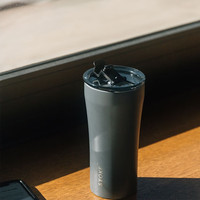 慕咖星彩系列咖啡杯密封保温杯咖啡STTOKE随行杯 火山灰460ml【升级杯盖】