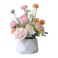 假花仿真花客厅家居装饰品塑料花室内餐桌花摆设盆栽轻奢花艺摆件
