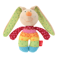 sigikid德国 新生婴儿手摇铃手眼协调抓握锻炼安抚不哭闹毛绒玩具 Rainbow Rabbit 彩虹兔 手摇铃 14cm