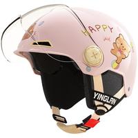 营缆儿童头盔亲子电动车女孩3c认证可爱冬季保暖摩托车安全帽男孩