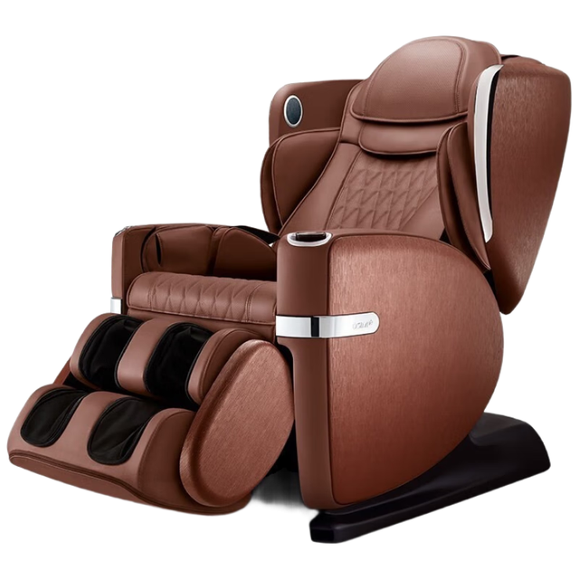 傲胜 按摩椅家用4手+双区热敷多功能豪华智能按摩沙发椅全身OS-888四手天王椅棕色男女圣诞实用