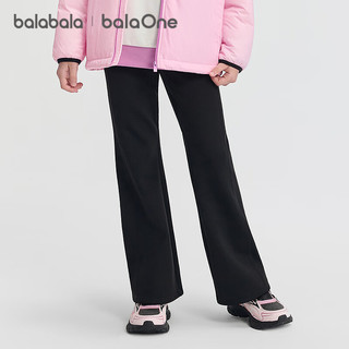 巴拉巴拉balaOne儿童长裤女童加绒裤子2025秋冬喇叭裤保暖潮208425108011