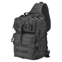 SWISSGEAR 瑞士军刀户外战术胸包 黑色 斜挎单肩包