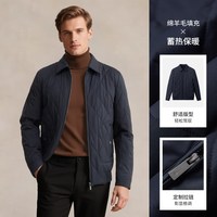 88VIP：梦特娇 [绵羊毛/绗缝锁温]梦特娇男士棉服老钱风25冬季翻领夹克棉衣外套J