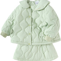 巴拉巴拉 儿童套装女童套装秋冬棉服短裙婴幼套装保暖宝宝小童甜美休闲套装