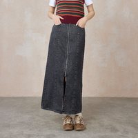 A21 女装 高腰直筒长裙 F441227001-M