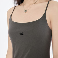 A21 女士修身显瘦高腰吊带裙 F452237001-M