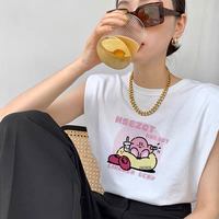 美式复古黑色吊带背心女内搭夏季2025甜辣无袖t恤小上衣外穿 S