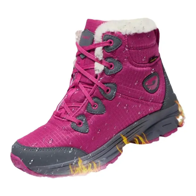 户外特工全防水防滑雪地靴冬季加绒加厚东北哈尔滨极寒防寒棉鞋女