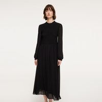 歌莉娅长袖连衣裙女春季2026泡泡袖长裙打揽连身裙1F1C4K700