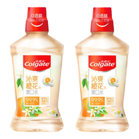 高露洁 贝齿漱口水 沁爽橙花香型 500ml*2瓶