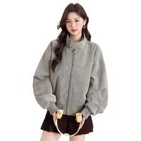 Baleno/班尼路 美式复古PU皮革女式夹克