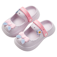 巴拉巴拉儿童凉鞋女童夏款2024女孩宝宝中大童运动夏季凉拖鞋童鞋 紫色 35/36适合35-36的脚穿