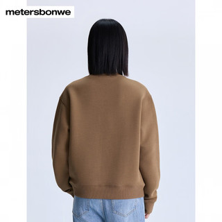 美特斯邦威秋冬通勤舒适设计感套头卫衣女 栀子白 L 165 88A