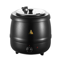 全适 10L不锈钢电子暖汤煲保温炉商用电热汤锅粥桶布菲汤炉自助餐汤煲