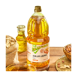 喵满分 猫超臻选压榨一级花生油1.8L/桶物理压榨冷榨食用油健康家用炒菜
