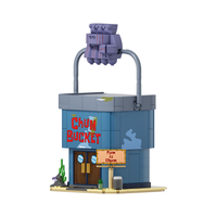 AREA-X砖区海绵宝宝潮玩积木拼搭玩具 痞老板的海之霸