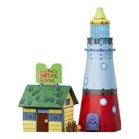 AREA-X砖区海绵宝宝潮玩积木拼搭玩具 比奇堡驾校