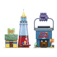 AREA-X砖区海绵宝宝潮玩积木拼搭玩具 海之霸驾校套装