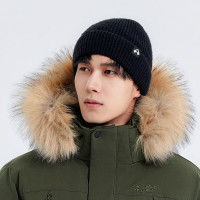 保暖服饰：Pioneer Camp 混纺美利奴羊毛针织冷帽 XMZ401010L 藏青色-雪山标