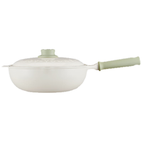 九阳(Joyoung)不粘锅炒锅炒菜锅0氟煎锅煮锅煤气灶电磁炉通用多巴胺28cm 【0氟】炒锅 28cm