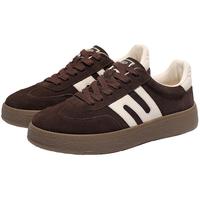 BELLE 百丽男鞋板栗德训休闲复古运动跑步运动鞋美拉德男士厚底板鞋