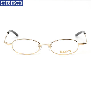 精工seiko精工眼镜 光学钛材小框眼镜架 近视高度数眼镜框H03086 金色01