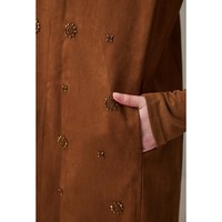 DFVC 麂皮背心裙半高领打底衫女2025年冬季新款钉珠连衣裙两件套