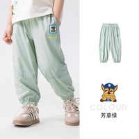 汪汪队男童防蚊裤夏款2025儿童裤子男孩休闲裤夏季宝宝长裤薄