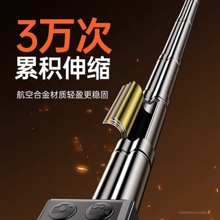 能适 Nshi自拍】2025通用手机自拍杆旅游便携伸缩自拍杆落地三脚架稳蓝牙远程操控旅游自拍镜直播视频必备 1.8米黑色★双补光款【一体折叠+升级龙骨三脚支撑】+15米蓝牙遥控+2个美颜补光灯