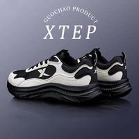 特步 【秋冬】经典革面复古男跑鞋软弹舒适百搭运动鞋保暖男鞋