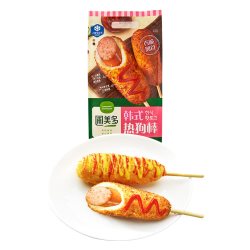 圃美多 爆浆芝士热狗棒空气炸锅儿童学生早餐微波炉速食脆皮肠