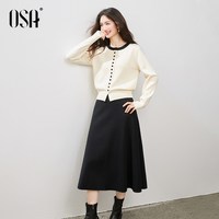 欧莎 女士通勤针织套装裙 S125C15007