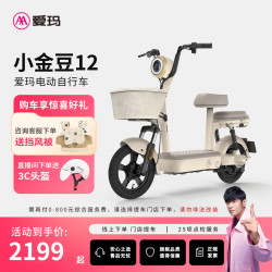 爱玛 新新国标 小金豆12 电动自行车 48V12Ah