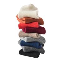 彩羊恒源祥集团袜子纯羊毛袜女冬季加厚保暖羊毛袜男款浅灰3双装女袜