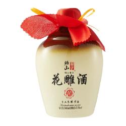 绍山鉴水 花雕酒500ml瓶装传统风味手工冬酿半干型自饮低度黄酒