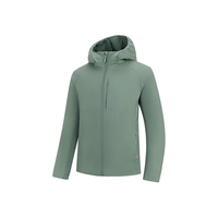 乔丹山神金标P棉服男外套风衣冬季保暖防泼水连帽运动夹克Primaloft 罗勒绿 2XL