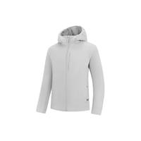 乔丹山神金标P棉服男外套风衣冬季保暖防泼水连帽运动夹克Primaloft 兔灰色 3XL