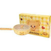 【摩登主妇&黄油小熊】钛陶瓷加深煎锅家用辅食不粘平底锅炒菜锅