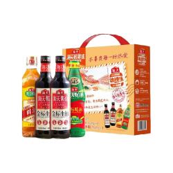 海天 金标生抽酱油蚝油料酒调味品组合装