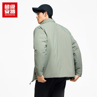 ANTA SUPERSTORE/超级安踏 男士运动棉服 防泼水保暖 户外徒步夹克 风迷绿 L