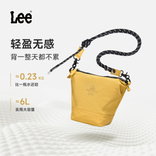 Lee 轻便户外斜挎包 姜黄色 单肩包