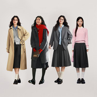 诗凡黎 学院风少女百褶裙 7E1140071