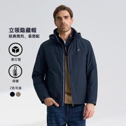 NAUTICA 【立领隐藏帽】男装商务休闲夹克棉服 JO2313